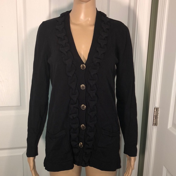 Chadwicks Sweaters - Chadwicks Black Cardigan S
